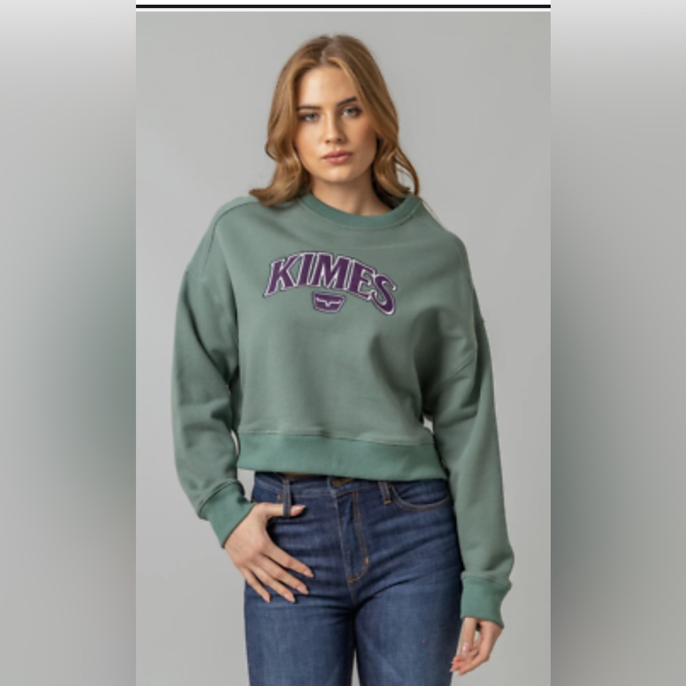 Kimes Ranch Sage Sweatshirt with Violet Logo
